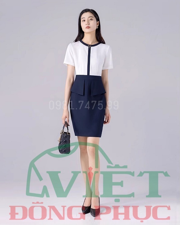 Nhận may váy liền văn phòng thời trang, chất đẹp, giá tốt