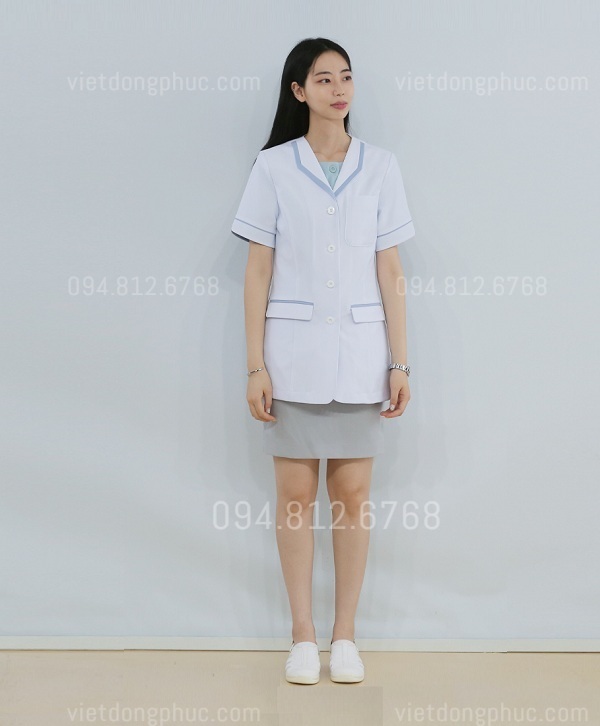 Xưởng may áo bouse bệnh viện thời trang, chuyên nghiệp theo yêu cầu