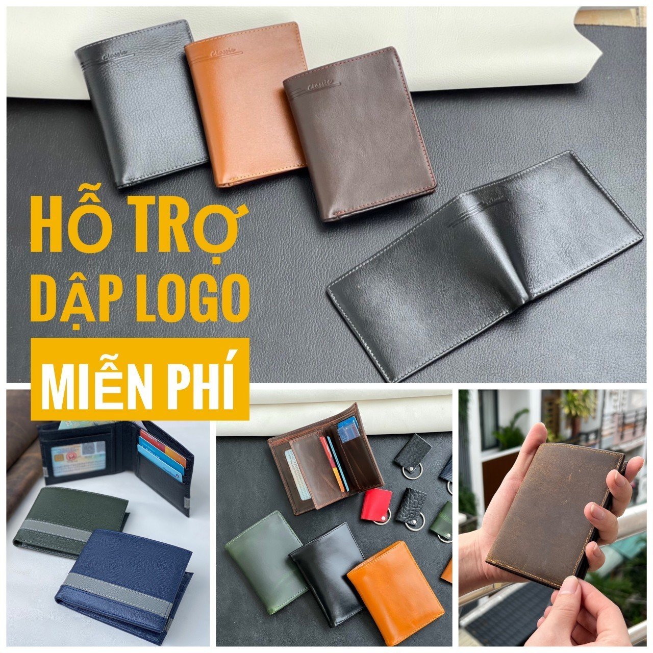 Xưởng sản xuất ví da  sale giá gốc tại xưởng không qua trung gian