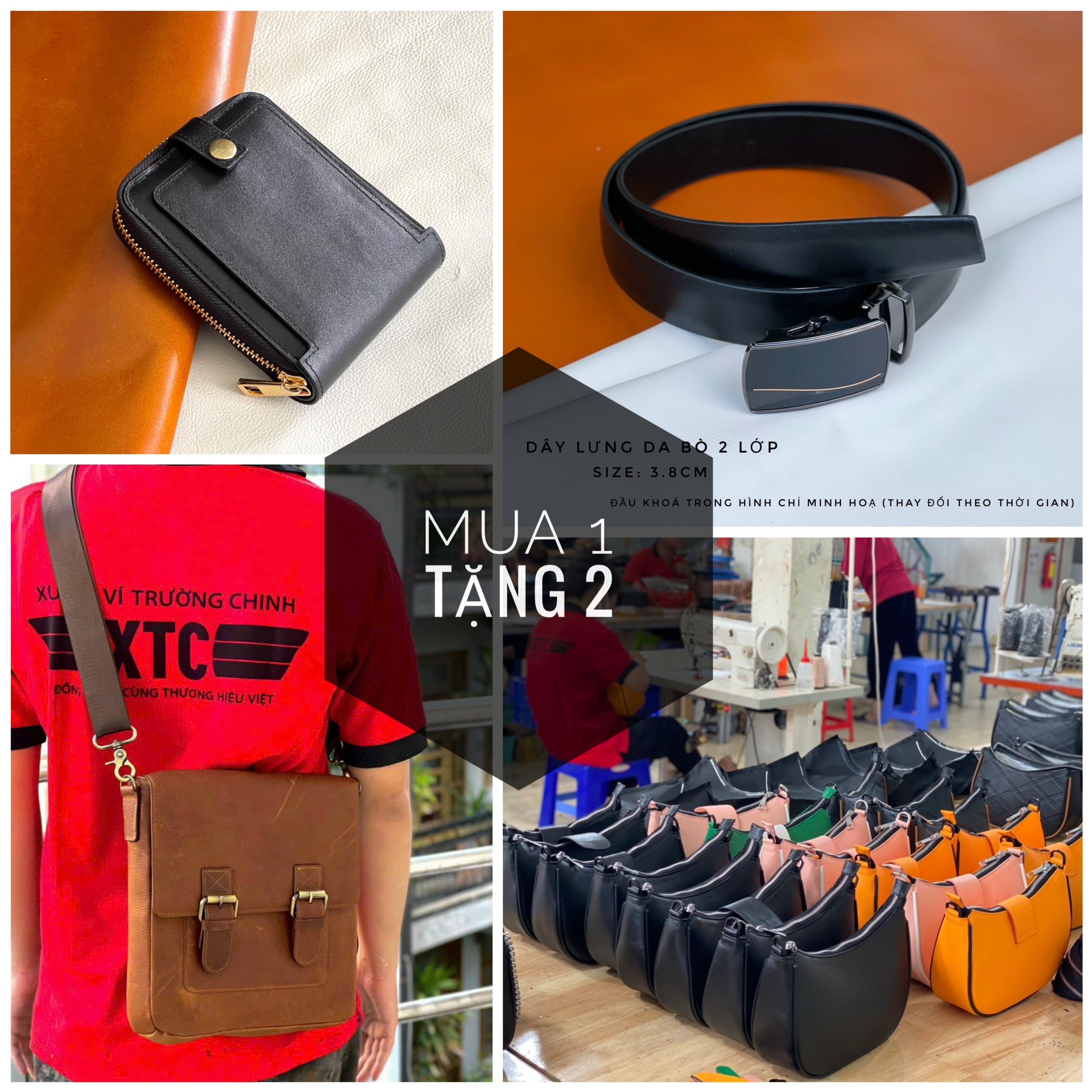 Xưởng sản xuất đồ da thật không qua trung gian