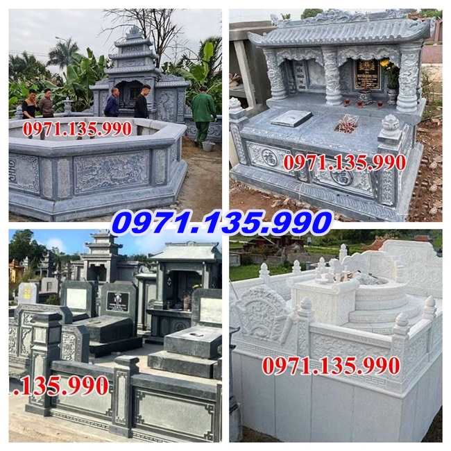 Nhà mồ đá đẹp - Mẫu nhà mồ bằng đá xanh đẹp bán Bình Phước