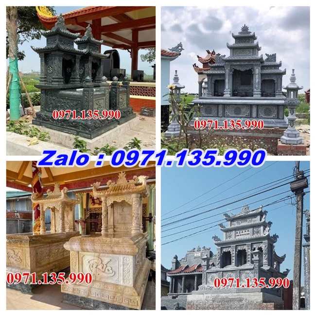 Nhà mồ đá đẹp - Mẫu nhà mồ bằng đá xanh đẹp bán Bình Phước
