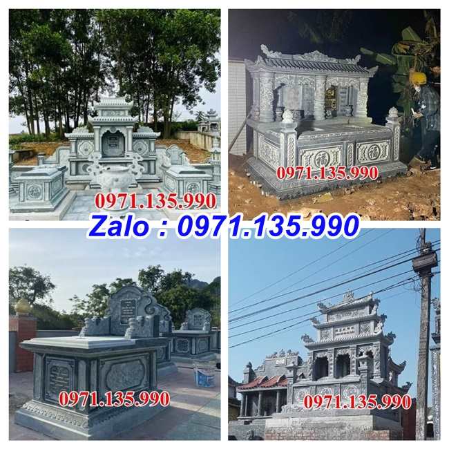 Nhà mồ đá đẹp - Mẫu nhà mồ bằng đá xanh đẹp bán Bình Phước