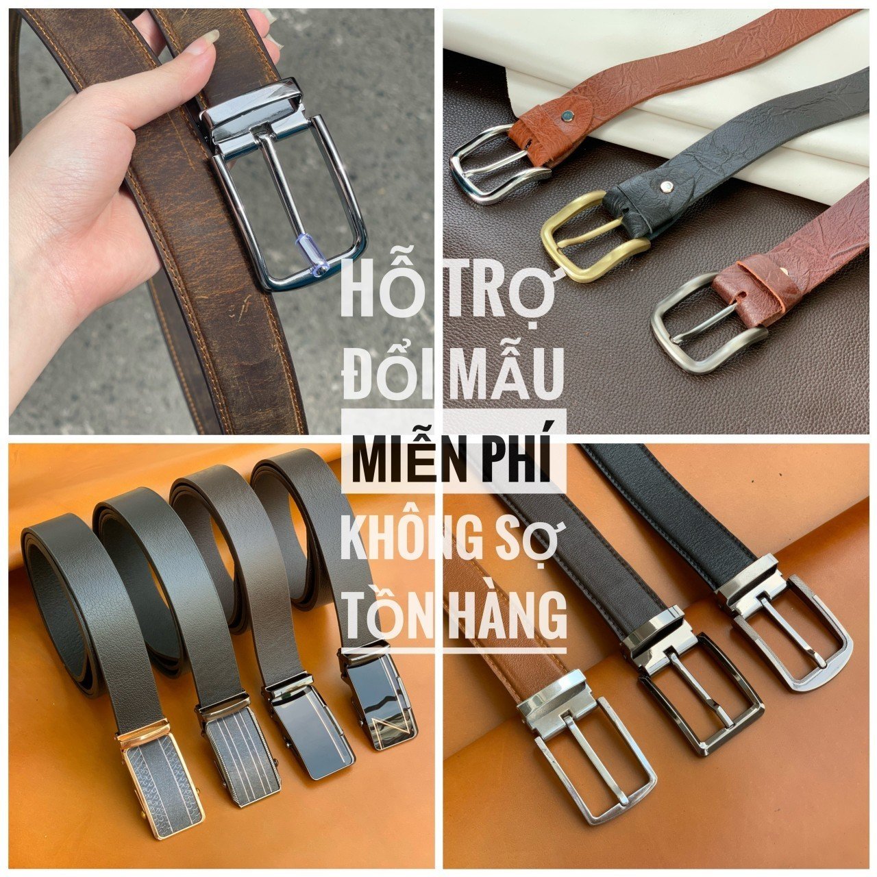 Ví, thắt lưng da thật sản xuất trực tiếp tại xưởng - tìm bạn đồng hành