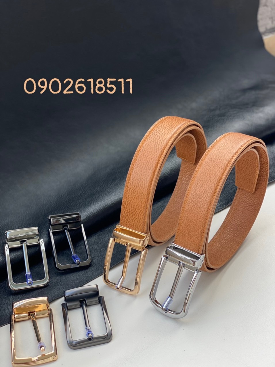Dây lưng nam 3 lớp - hàng sẵn tại xưởng