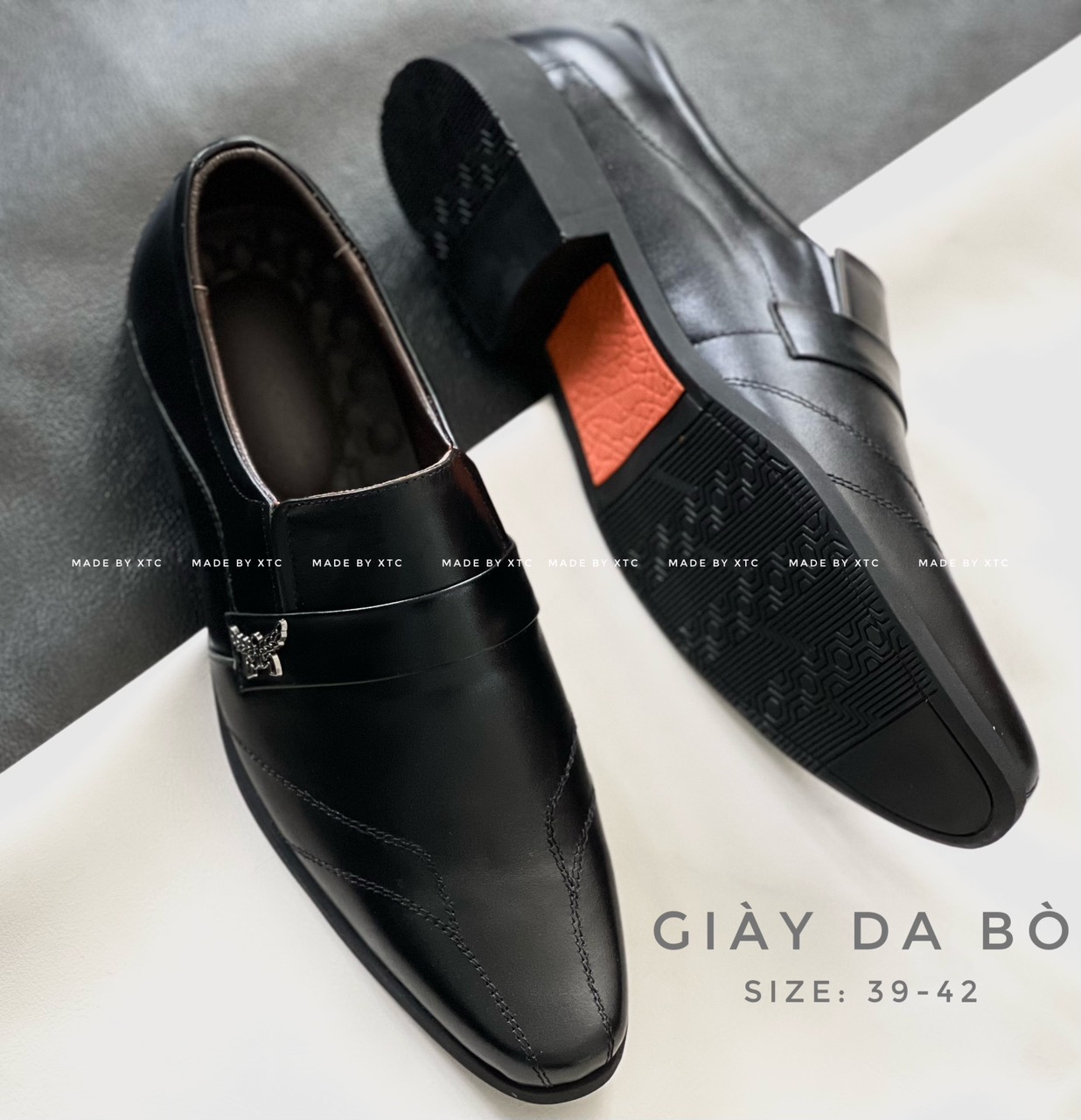 Giày tây nam da bò   -   Hàng sẵn tại xưởng