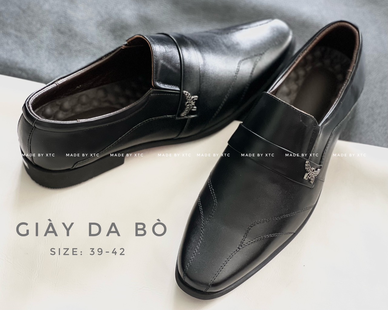 Giày tây nam da bò   -   Hàng sẵn tại xưởng