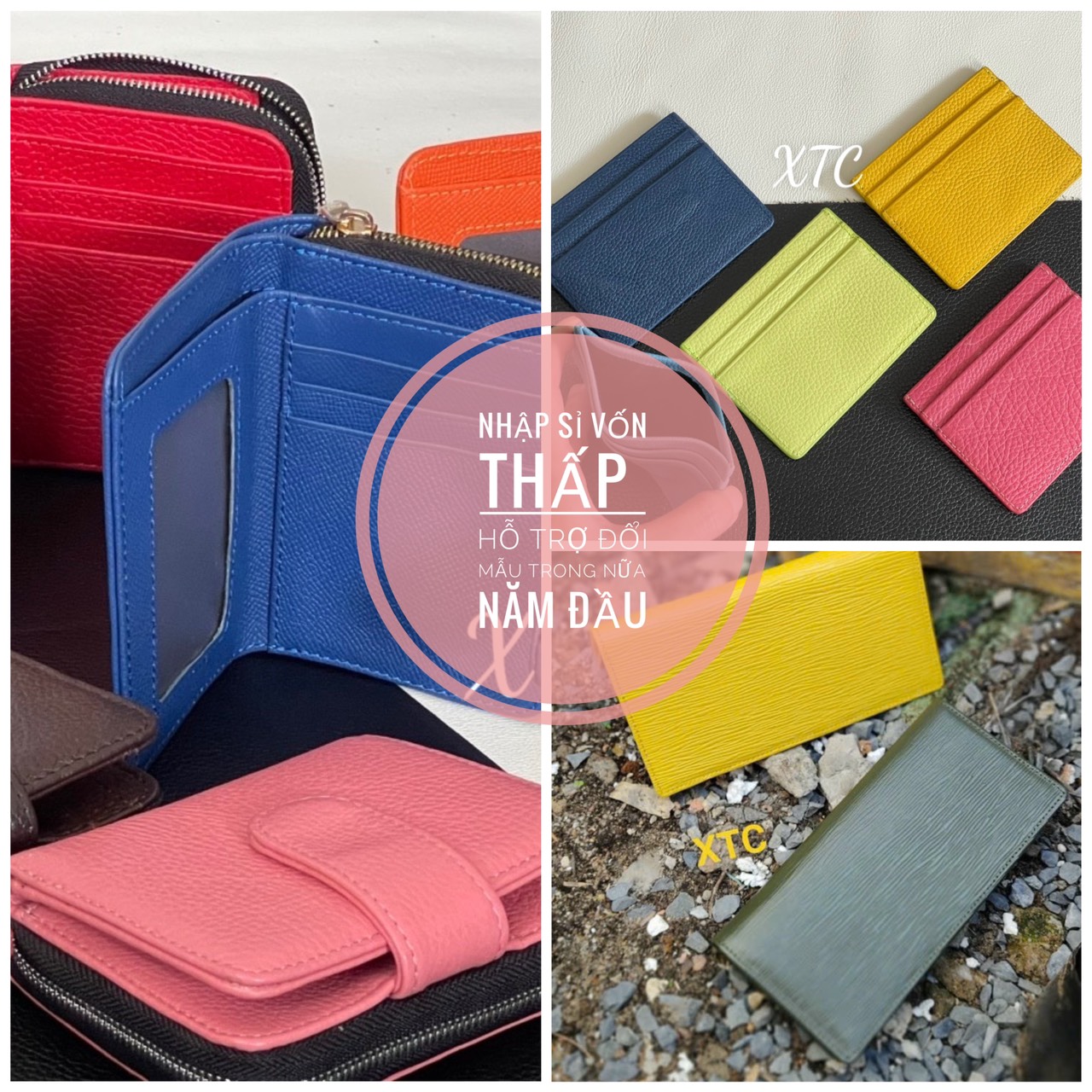 Ví, thắt lưng da thật giá sỉ thấp tại xưởng TPHCM
