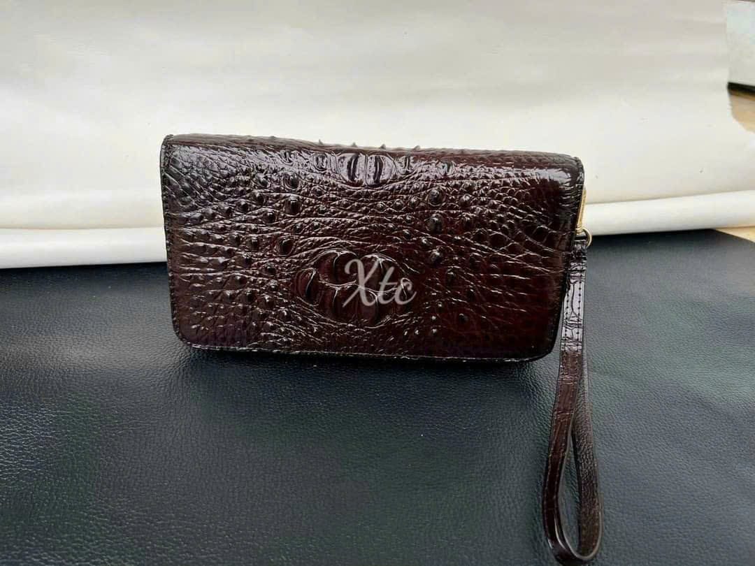 Clutch cá sấu 2 khóa - Hàng sẵn tại xưởng