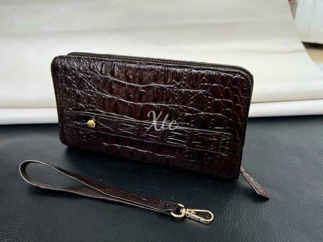 Clutch cá sấu 2 khóa - Hàng sẵn tại xưởng