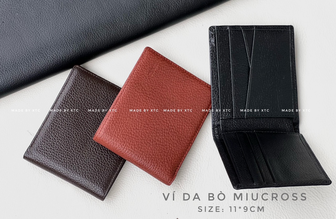 Ví miu cross da bò - hàng sẵn tại xưởng