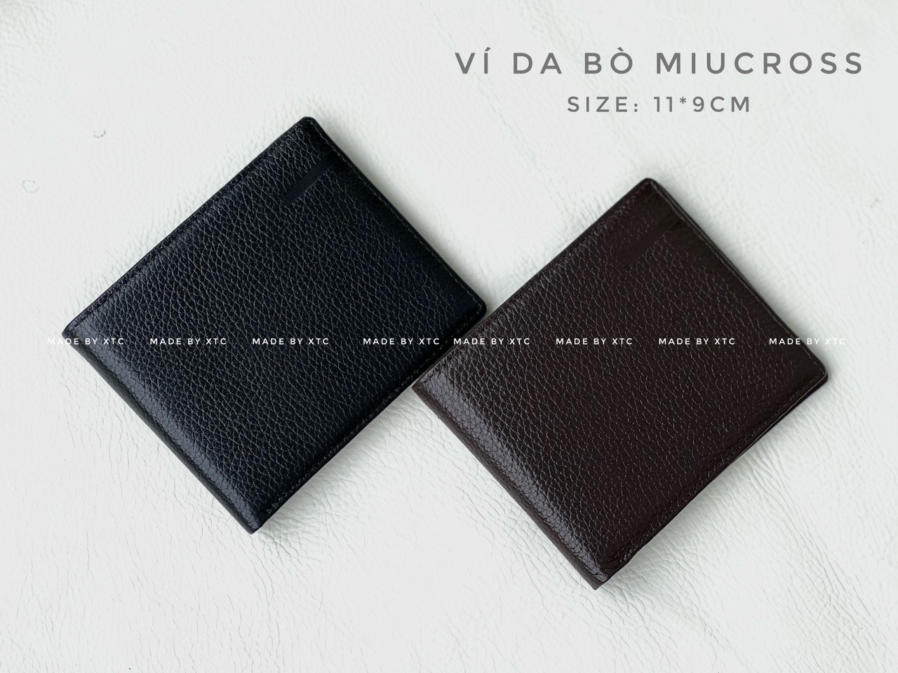 Ví miu cross da bò - hàng sẵn tại xưởng