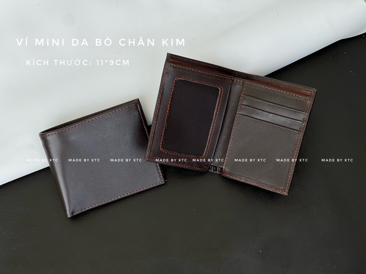 Sỉ ví da bò giá rẻ - Hàng sẵn tại xưởng