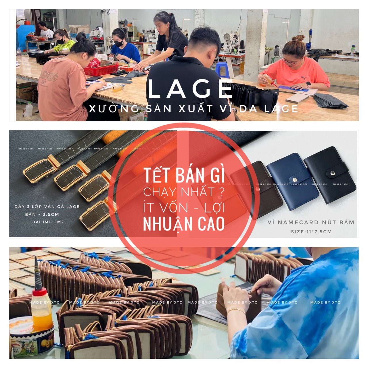 Nguồn hàng tại xưởng ví, dây lưng da thật - giá sỉ thấp