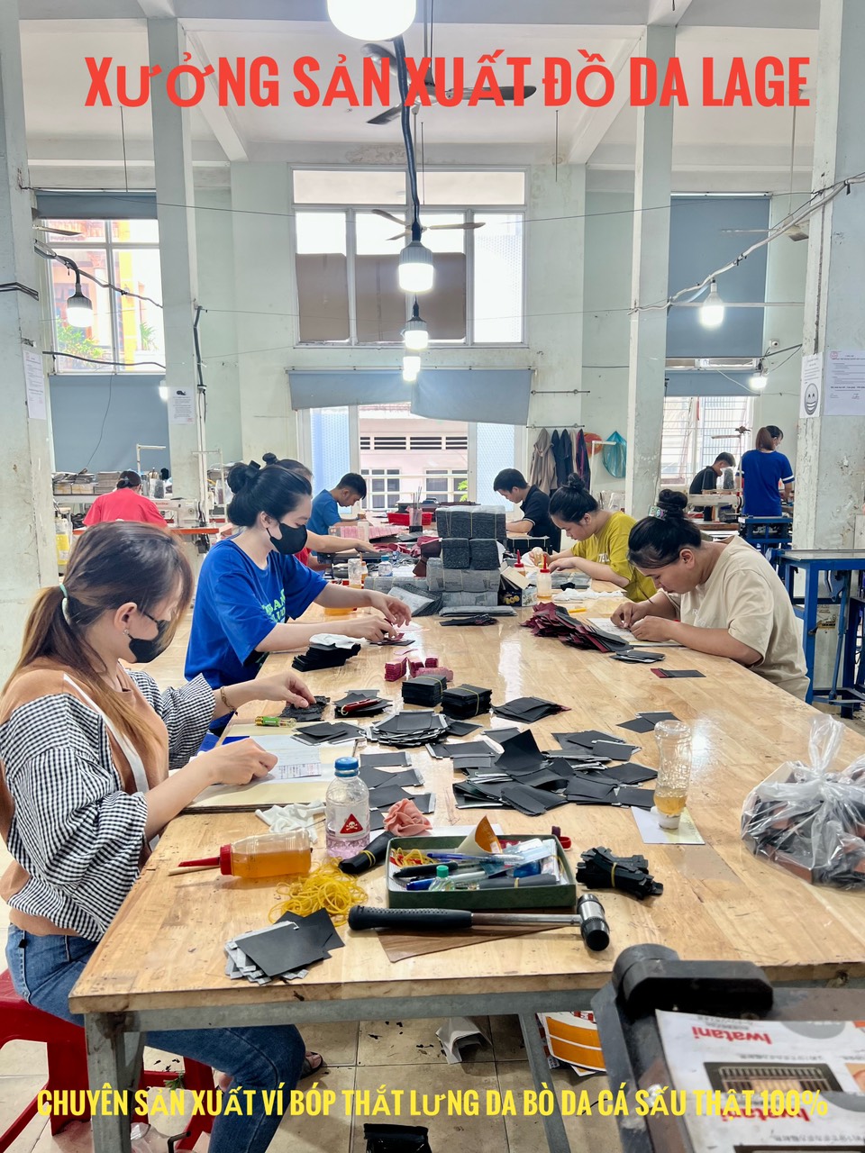 Xưởng đồ da ví, thắt lưng tuyển sỉ vốn thấp