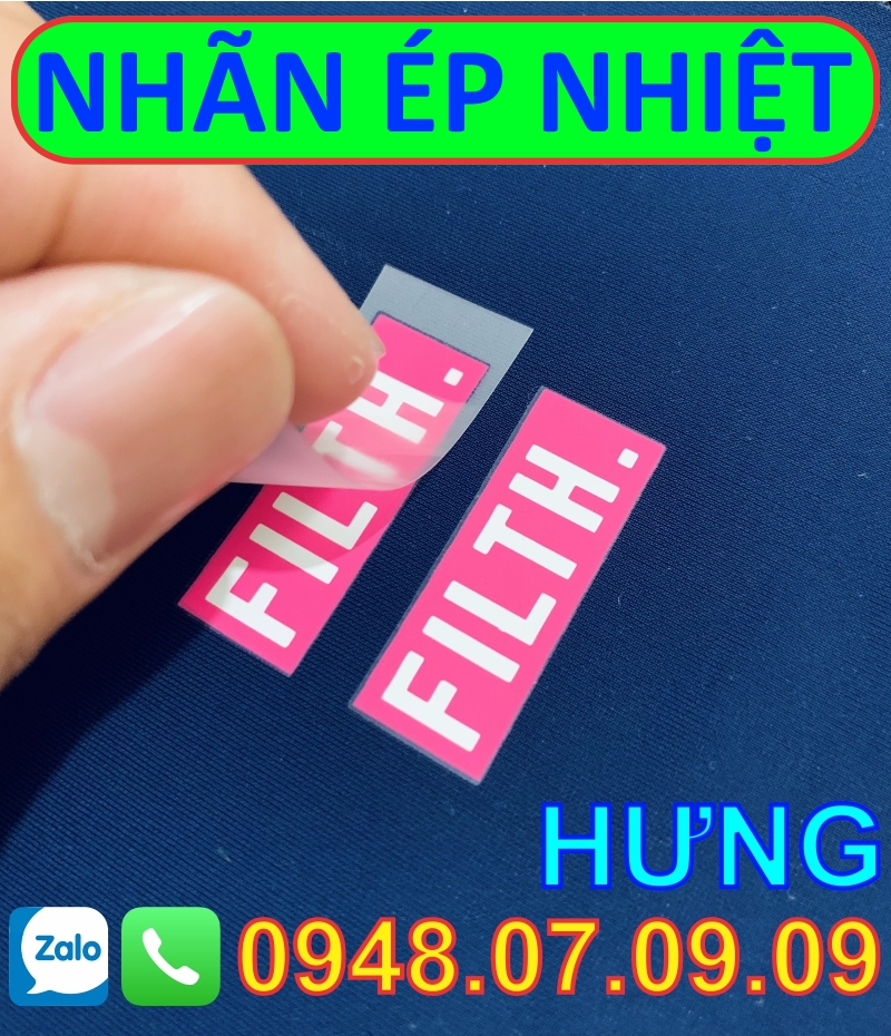 Nhãn ép nhiệt và nhãn ép chuyển nhiệt quần áo