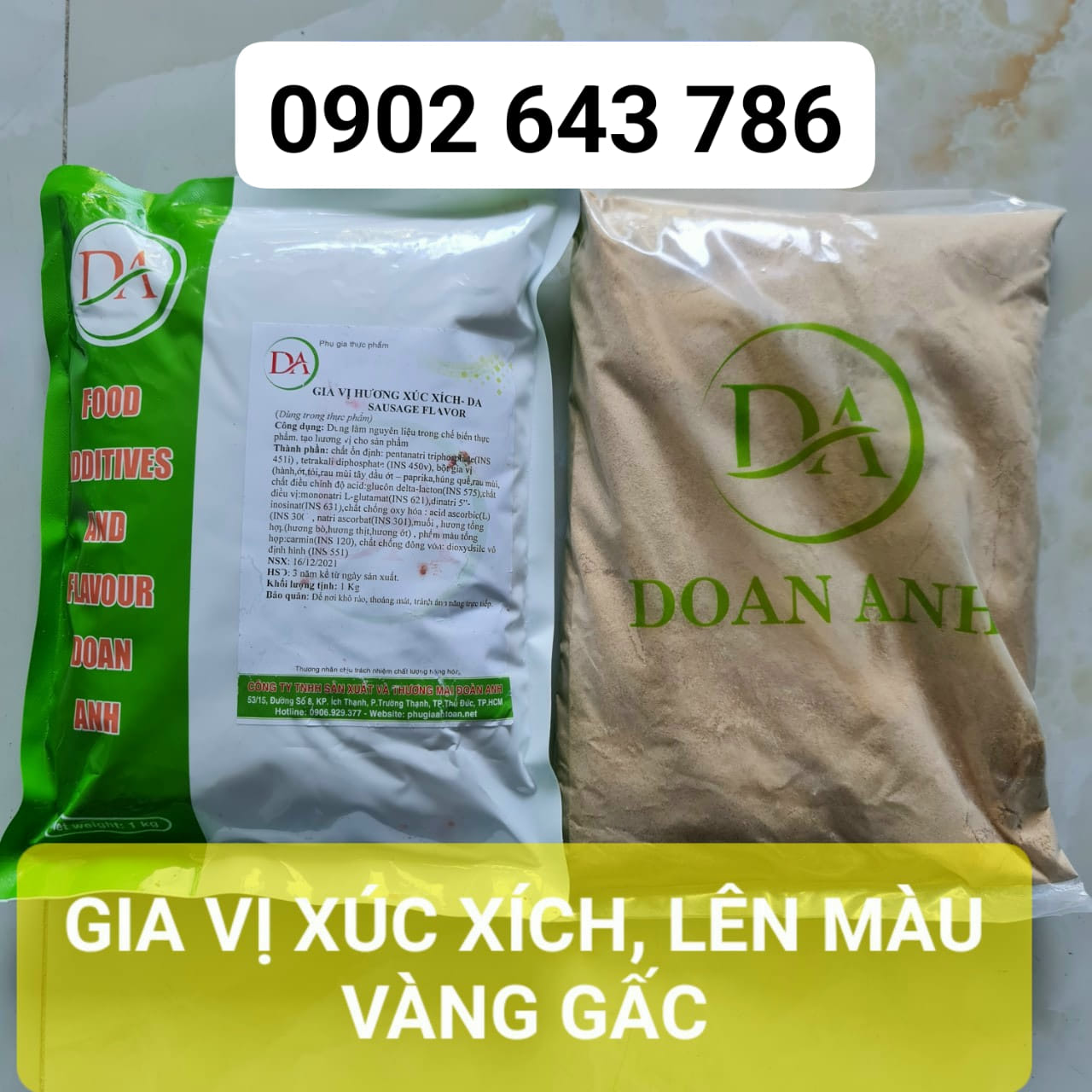 GIA VỊ XÚC XÍCH - CHUẨN VỊ XÚC XÍCH ĐỨC, HƯƠNG XÚC XÍCH