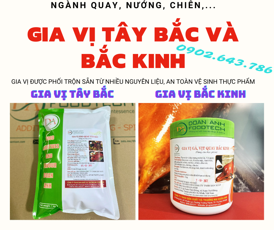 GIA VỊ TÂY BẮC CHO HEO QUAY, GÀ VỊT QUAY, NƯỚNG, ...