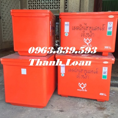 Bán thùng trữ hải sản 300lit hiệu hoa sen thái lan/ 0963839593