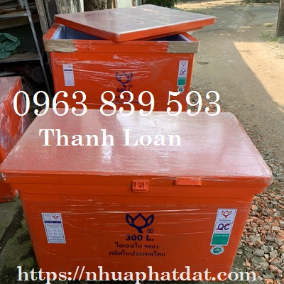 Bán thùng trữ hải sản 300lit hiệu hoa sen thái lan/ 0963839593