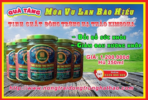 QUÀ TẶNG MÙA VU LAN- ĐÔNG TRÙNG HẠ THẢO KIMSOHA-GIẢM ĐAU XƯƠNG KHỚP