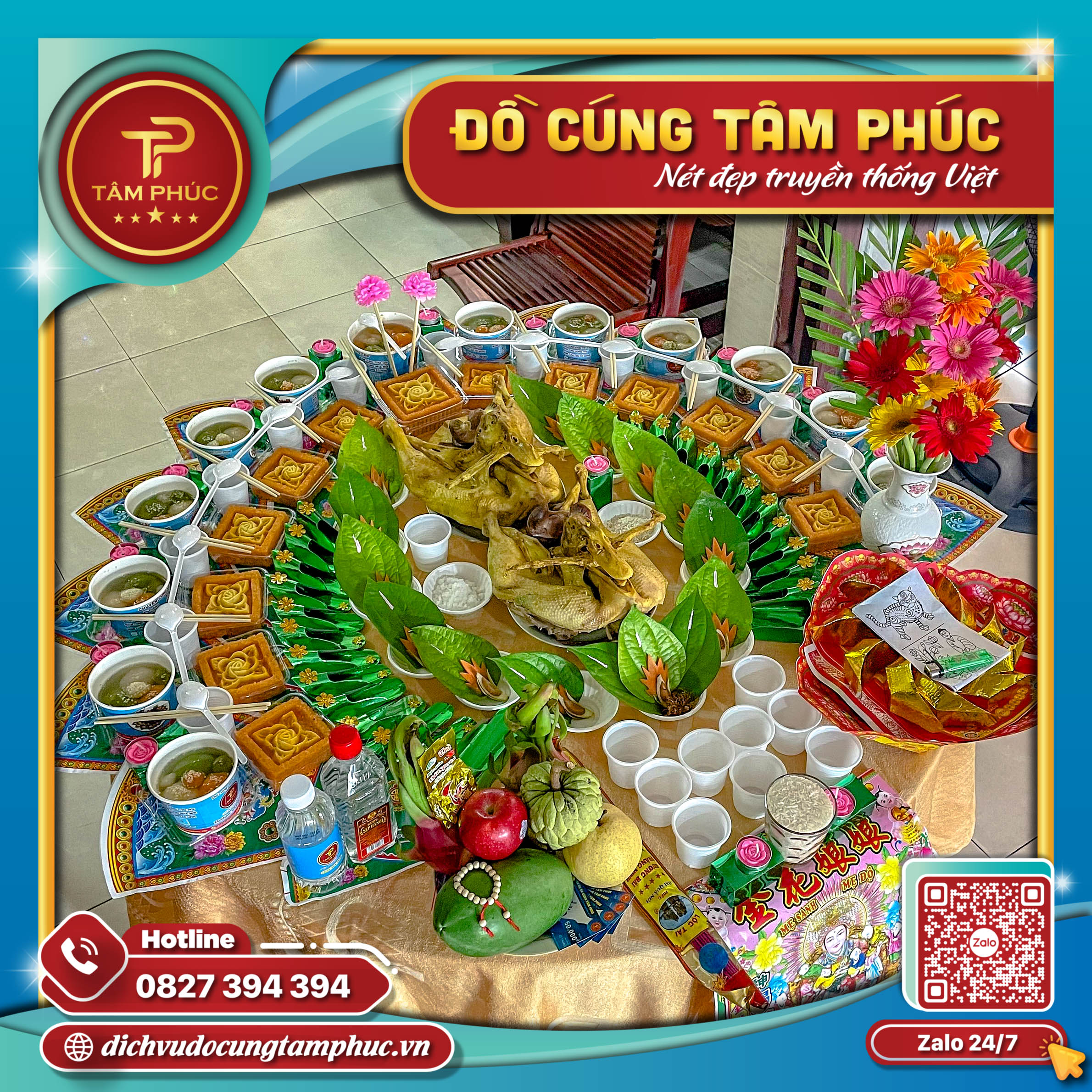 Mâm cúng căn đơn giản cho bé tại Cần Thơ.