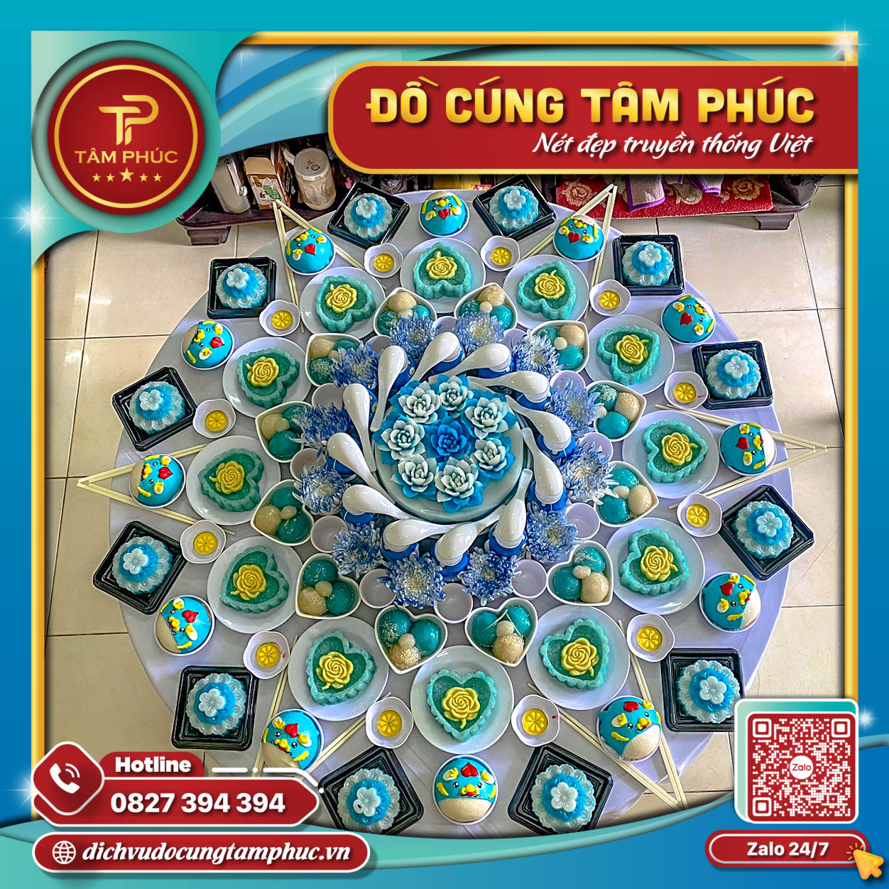 Mâm cúng căn đơn giản cho bé tại Cần Thơ.