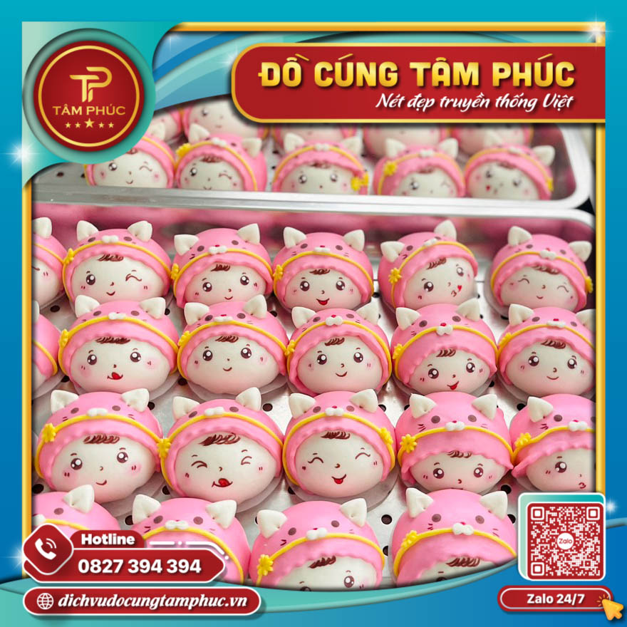 Bánh Bao Túi Tiền Vàng Tài Lộc Dâng Lễ