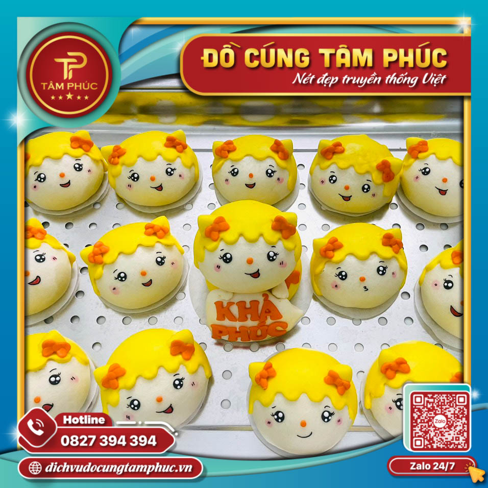 Bánh Bao Túi Tiền Vàng Tài Lộc Dâng Lễ