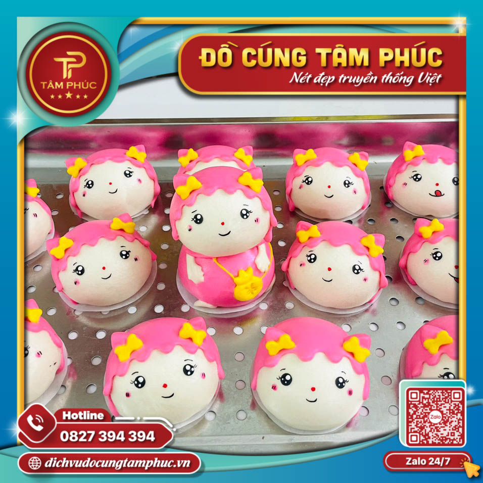 Bánh Bao Túi Tiền Vàng Tài Lộc Dâng Lễ