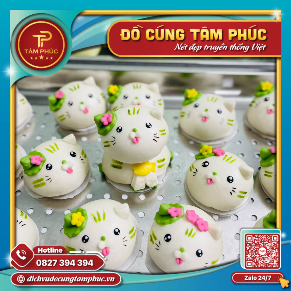 Bánh Bao Túi Tiền Vàng Tài Lộc Dâng Lễ