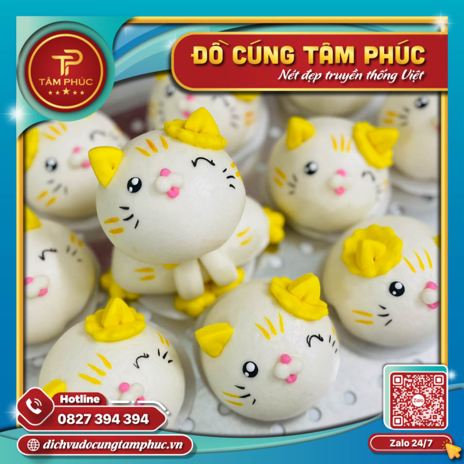 Bánh Bao Túi Tiền Vàng Tài Lộc Dâng Lễ