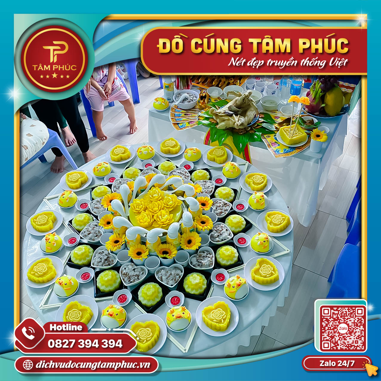 Vì sao trên mâm cúng động thổ lễ vật điều là 5 món ?