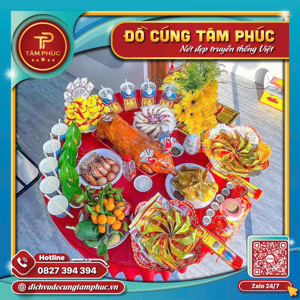 Mâm Cúng Khai Trương -  Chào Đón Vạn Sự Như Ý