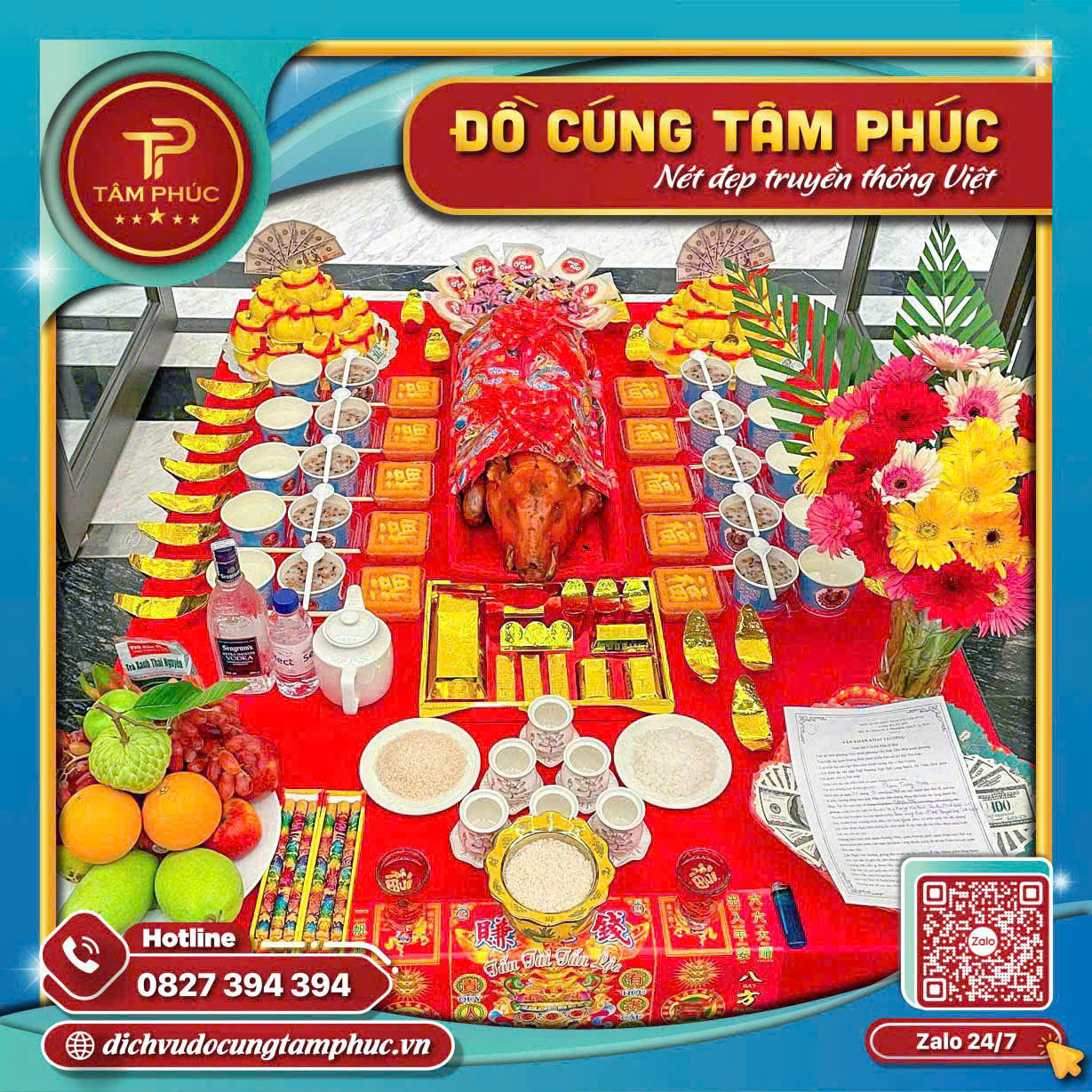 Mâm Cúng Khai Trương -  Chào Đón Vạn Sự Như Ý