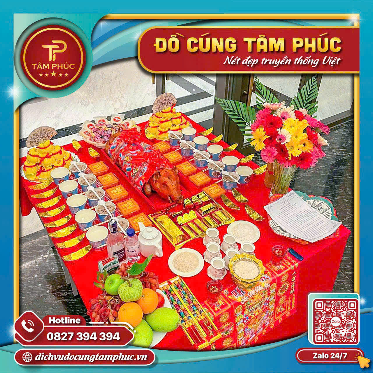 Mâm Cúng Khai Trương -  Chào Đón Vạn Sự Như Ý