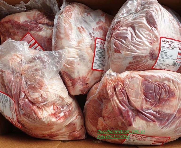 Giá thịt heo nạc vai heo đông lạnh nhập khẩu hôm nay