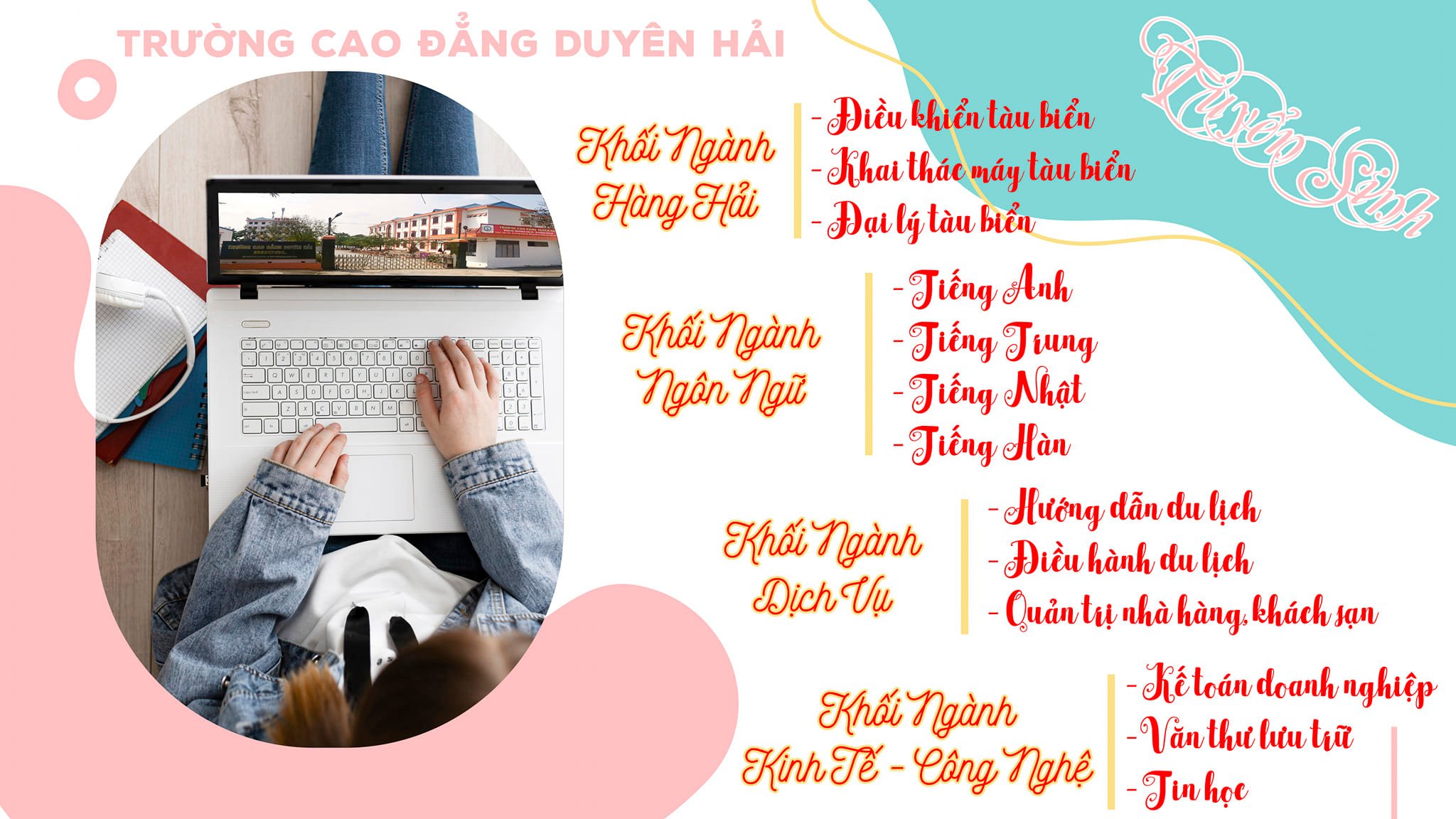 Trường CĐ Duyên Hải tuyển sinh chính quy các ngành nghề 2024