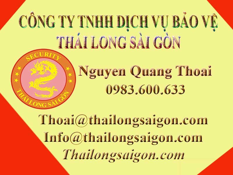 Bảo vệ Thái Long Sài Gòn tuyển bảo vệ làm nhiều mục tiêu HCM