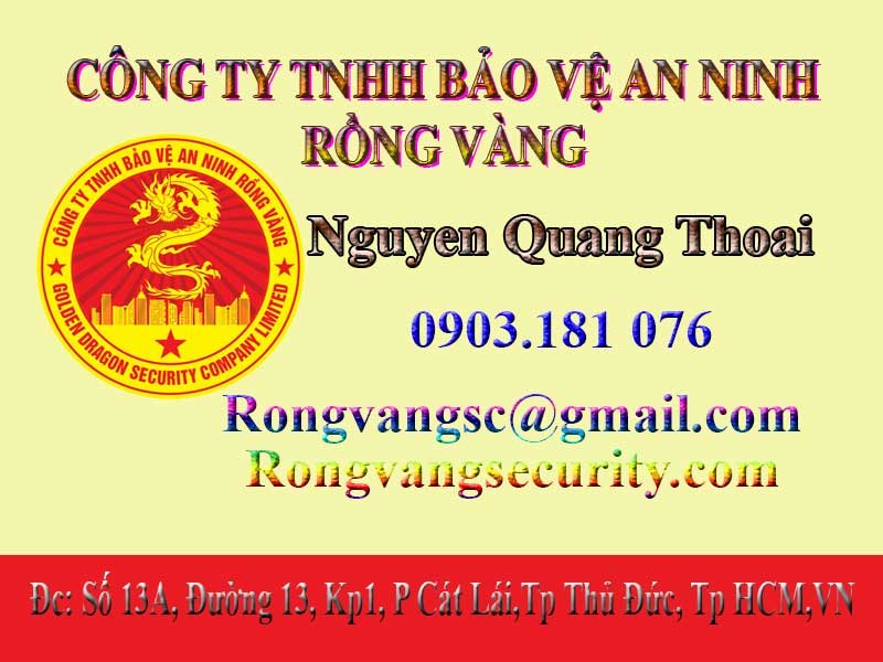 Bảo vệ Thái Long Sài Gòn tuyển bảo vệ làm nhiều mục tiêu HCM