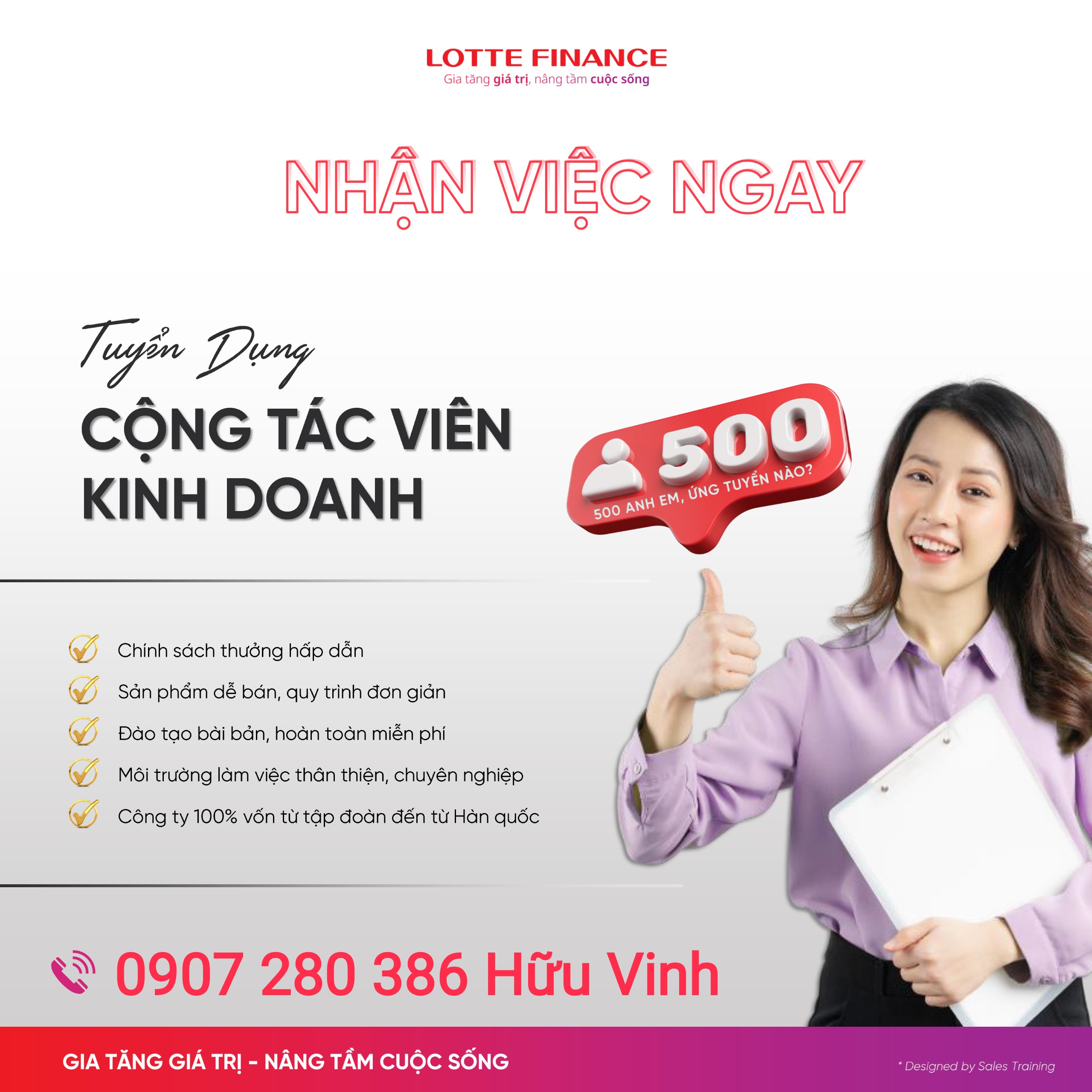 Lotee Finance Vũng Tàu tuyển NVVP, NVKD đi làm ngay