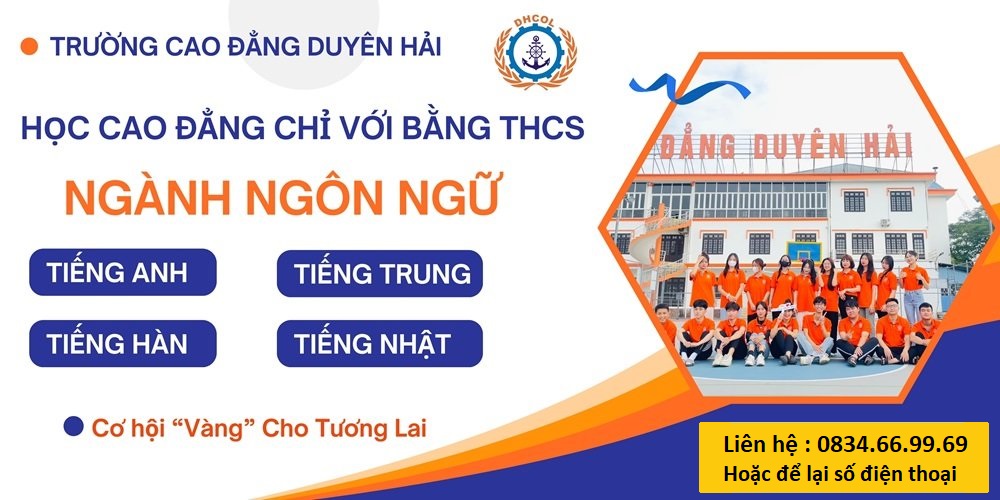 Tuyển sinh học sinh , sinh viên, chỉ cần học hết lớp 9