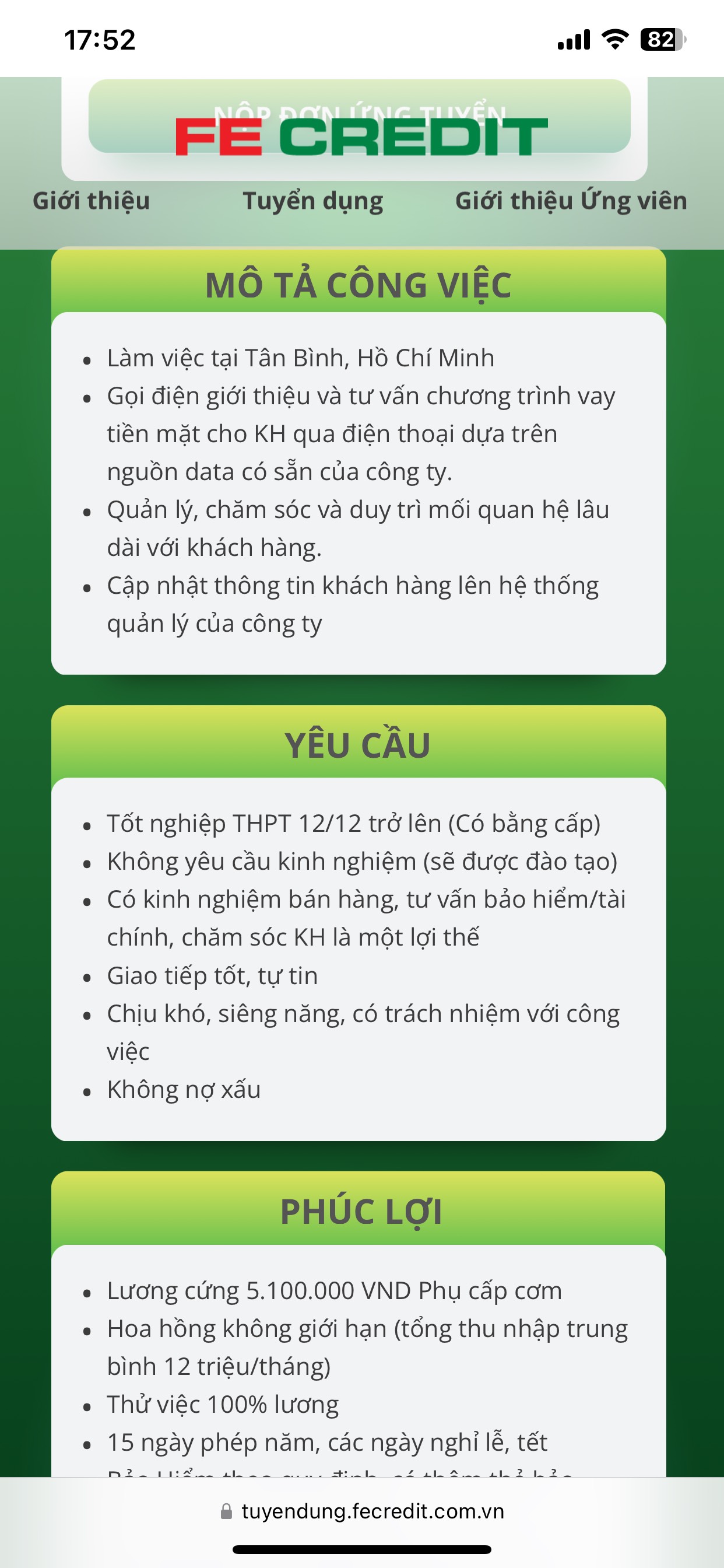 FE Credit tuyển NV tư vấn CSKH, giao tiếp tốt - thu nhập cực cao