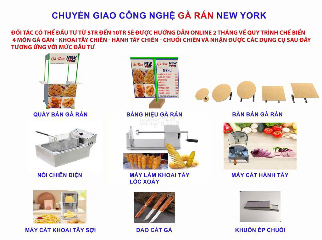 Tìm đối tác kinh doanh tự do Gà Rán New York