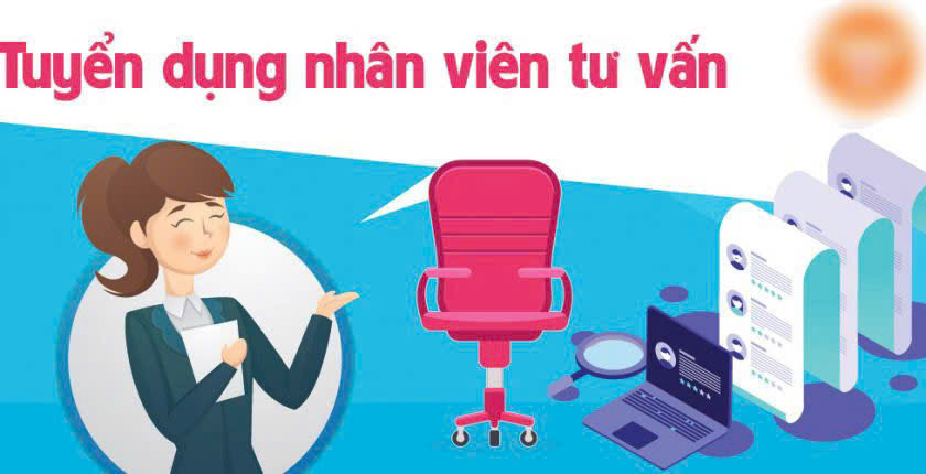 Tuyển 3 nhân viên tư vấn ở văn phòng, làm tại Đồng Tháp