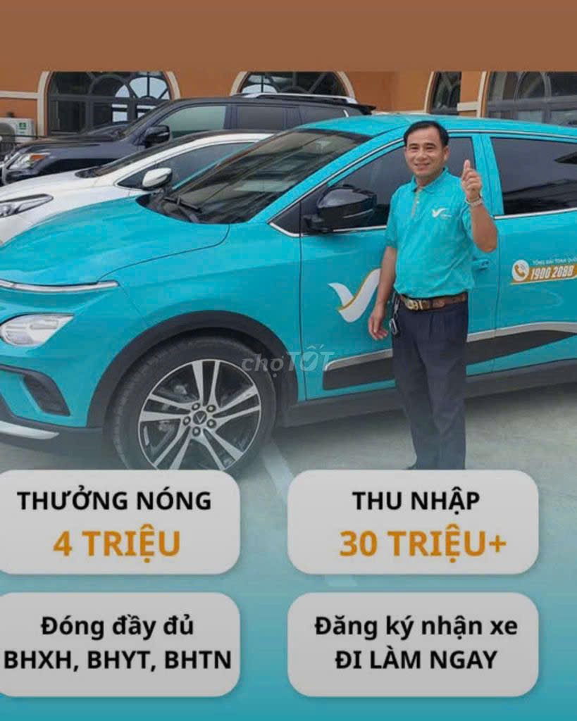 Tuyển tài xế xe xanh SM chế độ cao, đảm bảo thu nhập ổn định