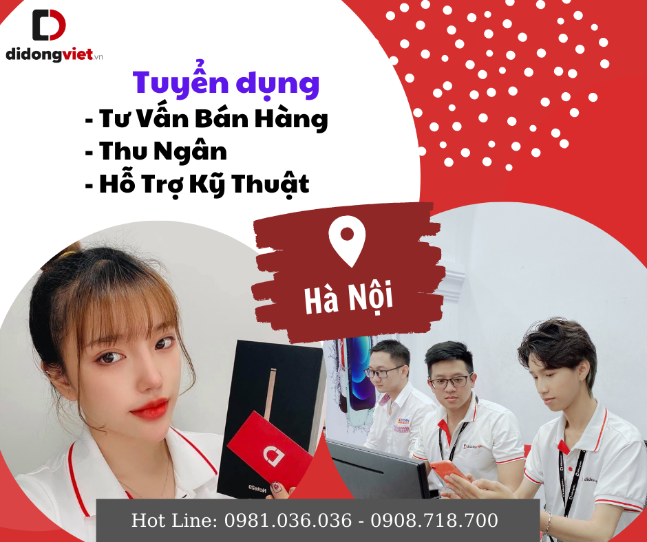 DDV Hà Nội tuyển Tư Vấn Bán Hàng