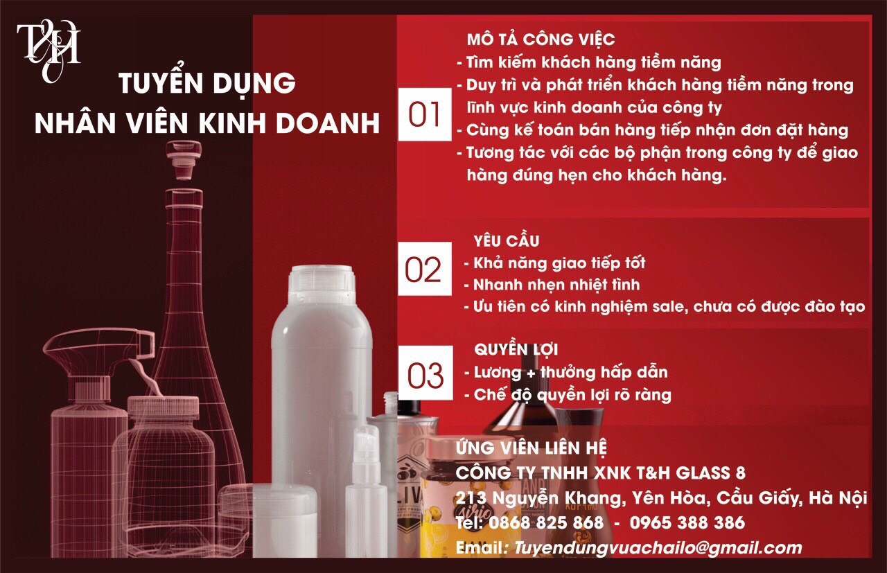 TUYỂN DỤNG NHÂN VIÊN KINH DOANH ĐI LÀM NGAY