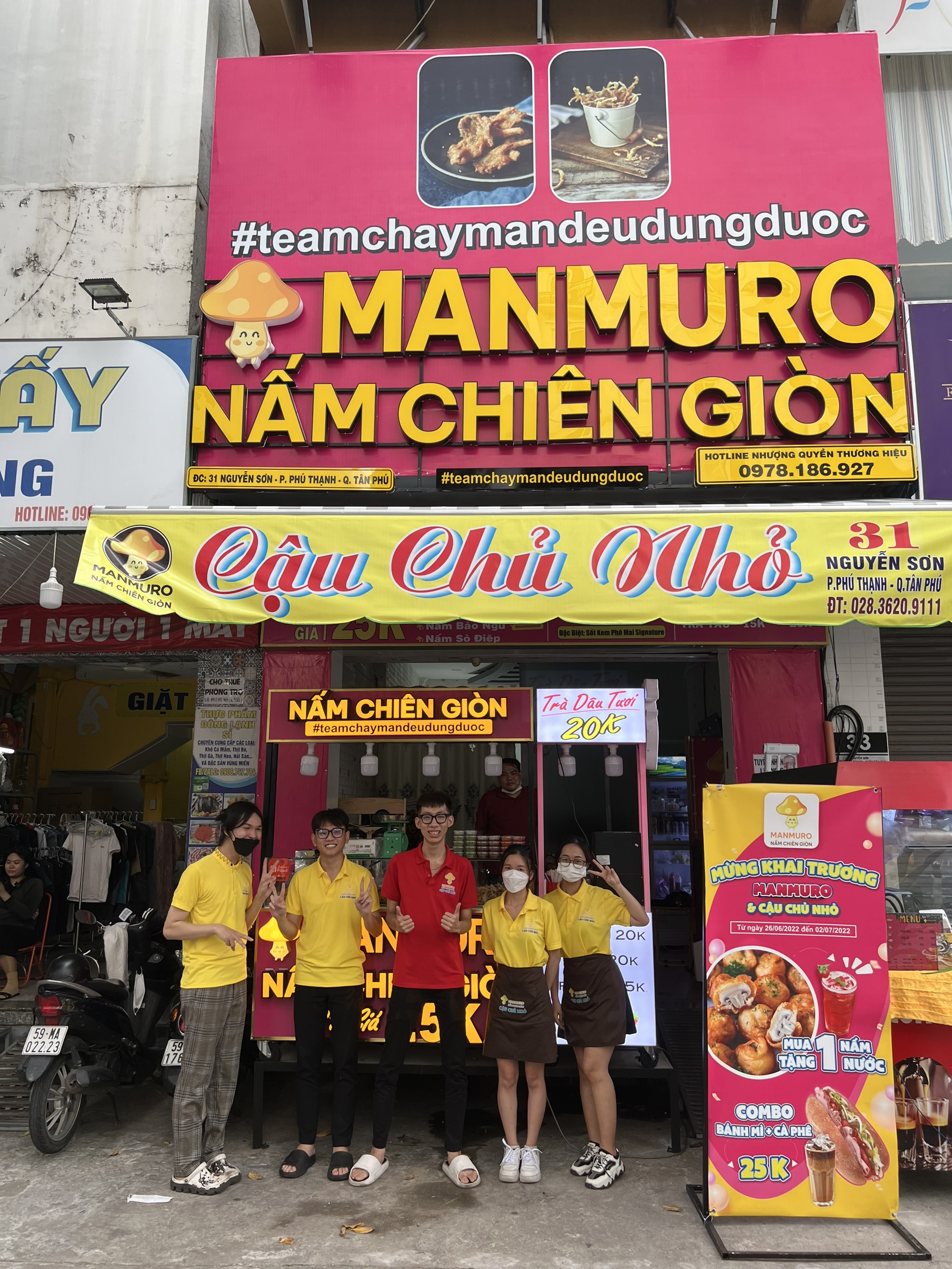 MANMURO NẤM CHIÊN GIÒN tuyển nv làm theo ca bán hàng