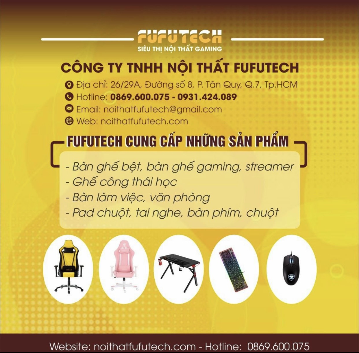 Cty Fufutech lĩnh vực nội thất tuyển 1 bạn marketing làm tại Q9